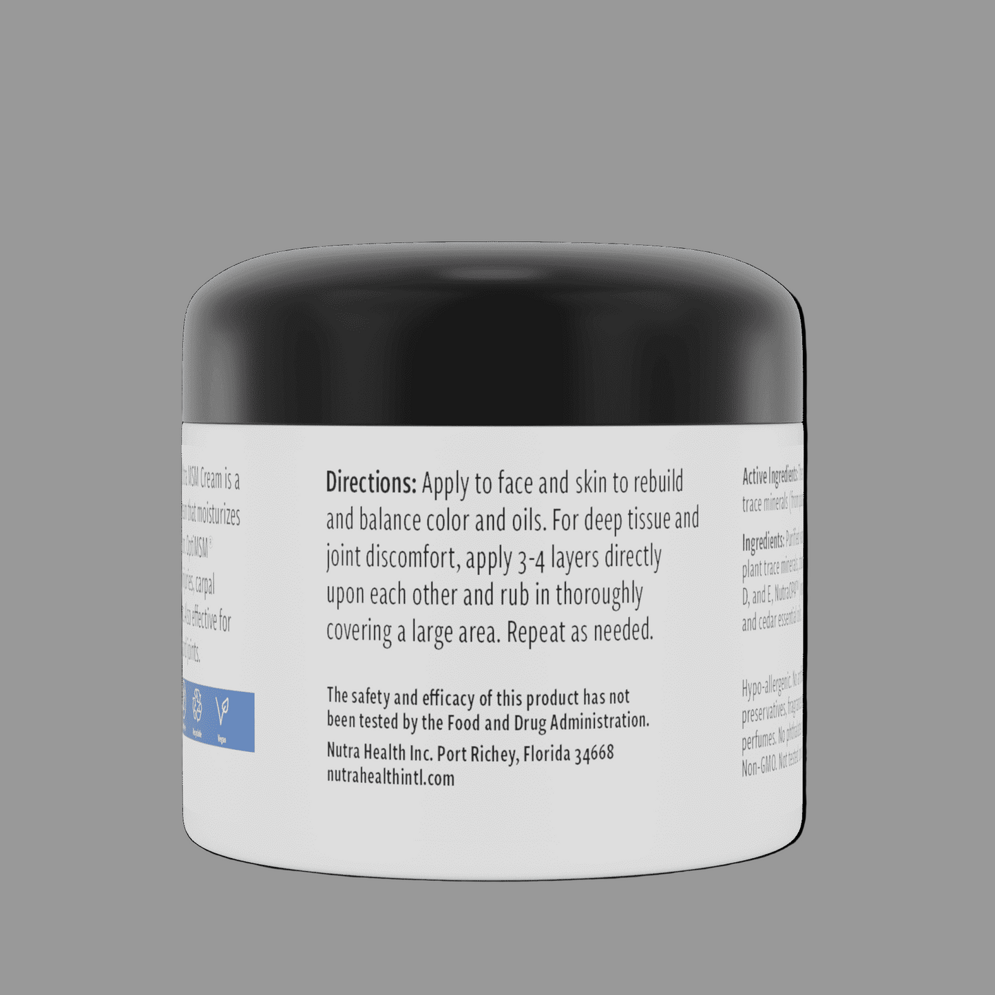 Face Skin & Joint Ultra Relief MSM Cream 2oz & Facial Cleansing Foamer 7oz Combo - Save $9.00