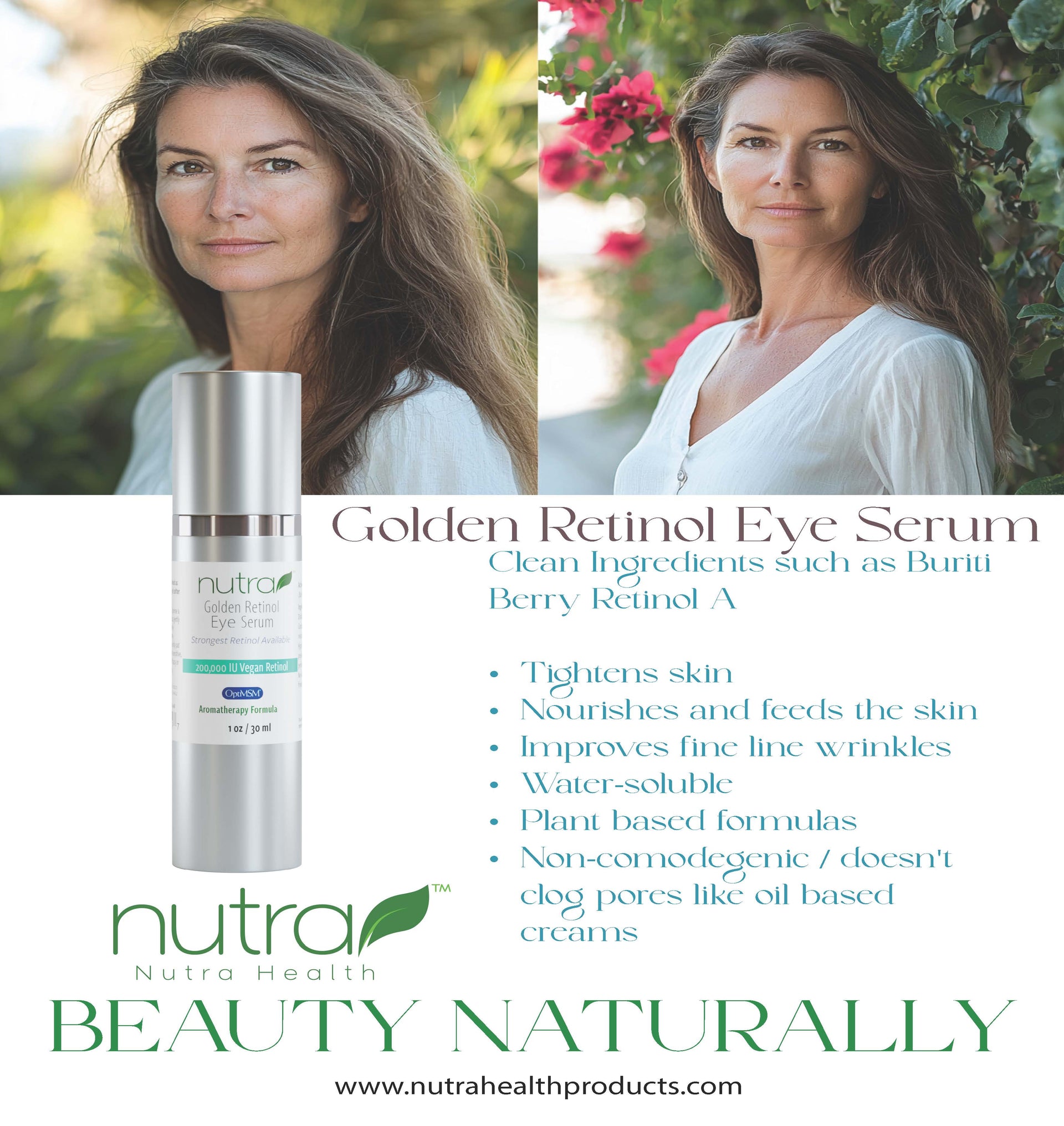 Golden Retinol Eye Serum Marketing Materials