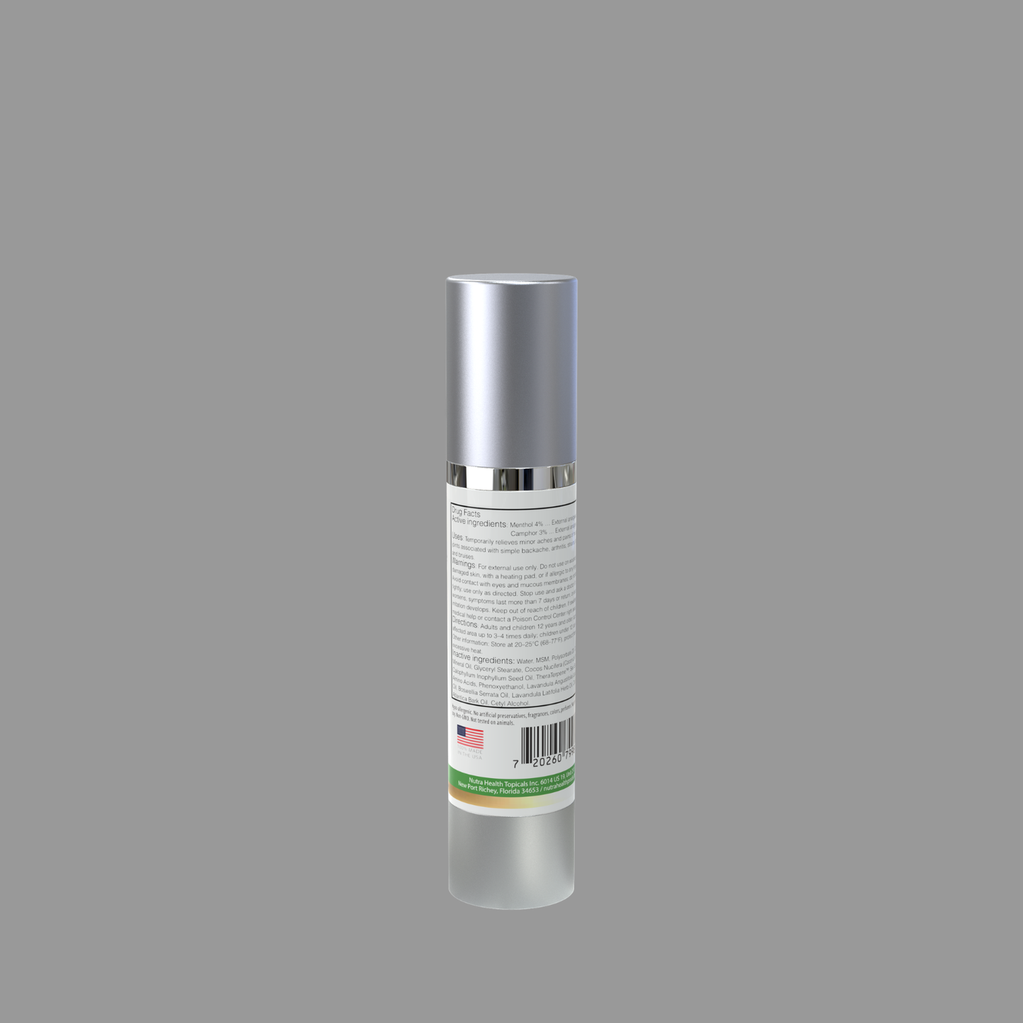 FlexEase MSM Daily Comfort Cream™ 1.7oz / 29.6ml Airless (Arthrititus)