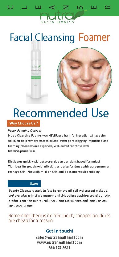 Facial Cleansing Foamer Marketing Materials