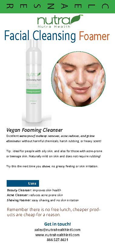 Facial Cleansing Foamer Marketing Materials