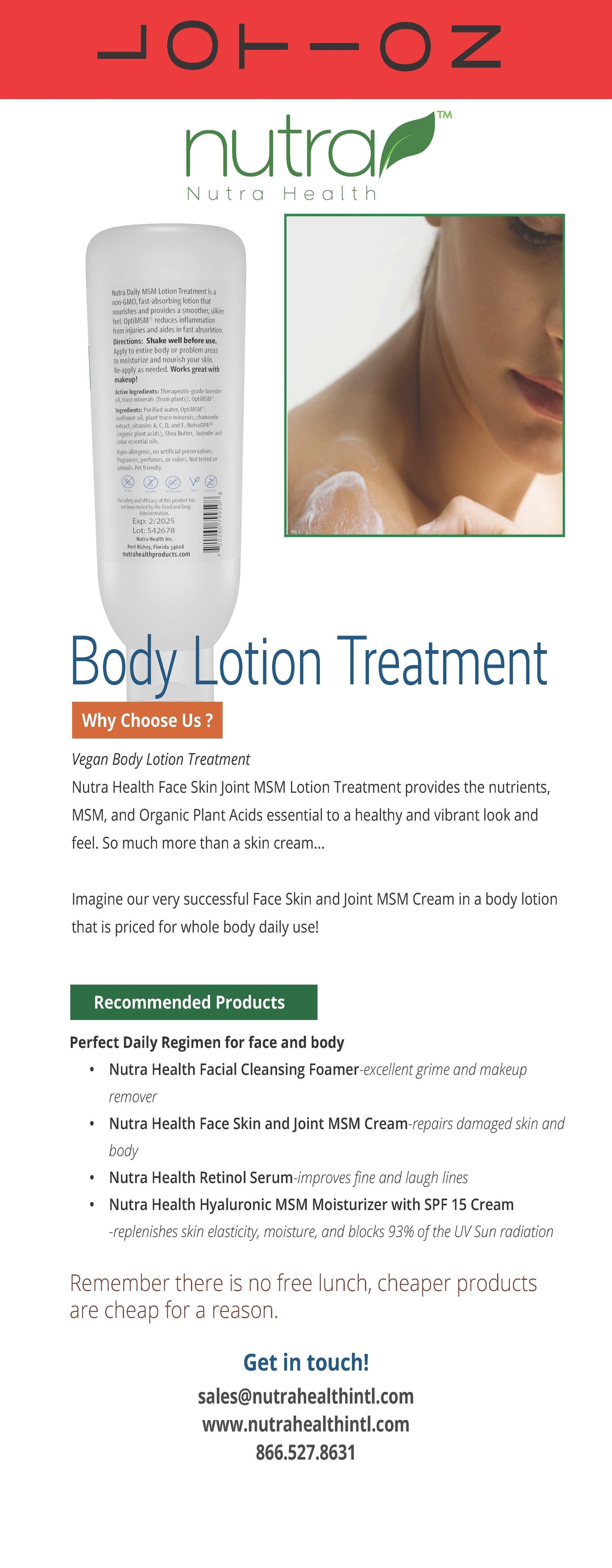 Anti-Fungal MSM with Black Cumin Cream Marketing Materials