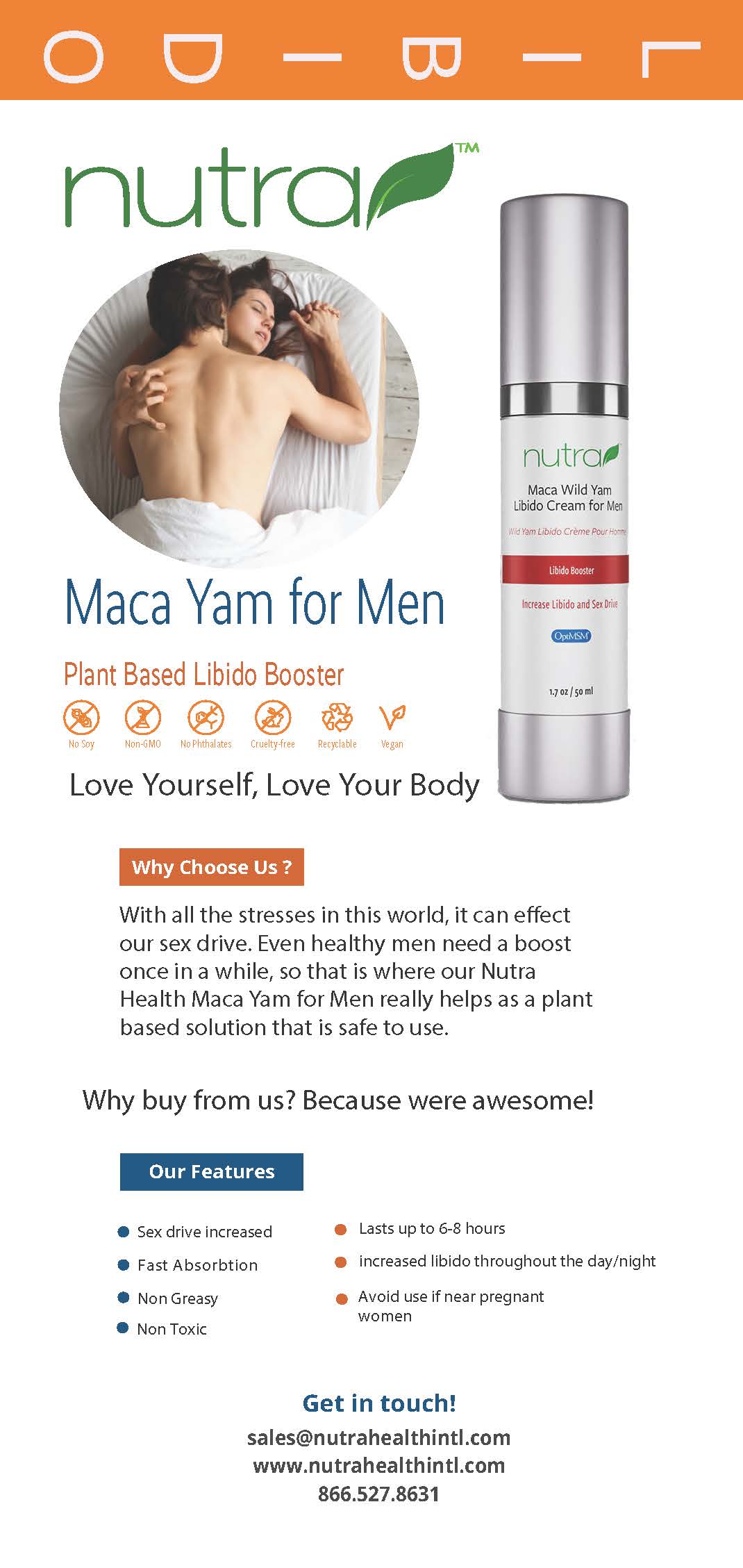 Maca Wild Yam Cream Marketing Materials