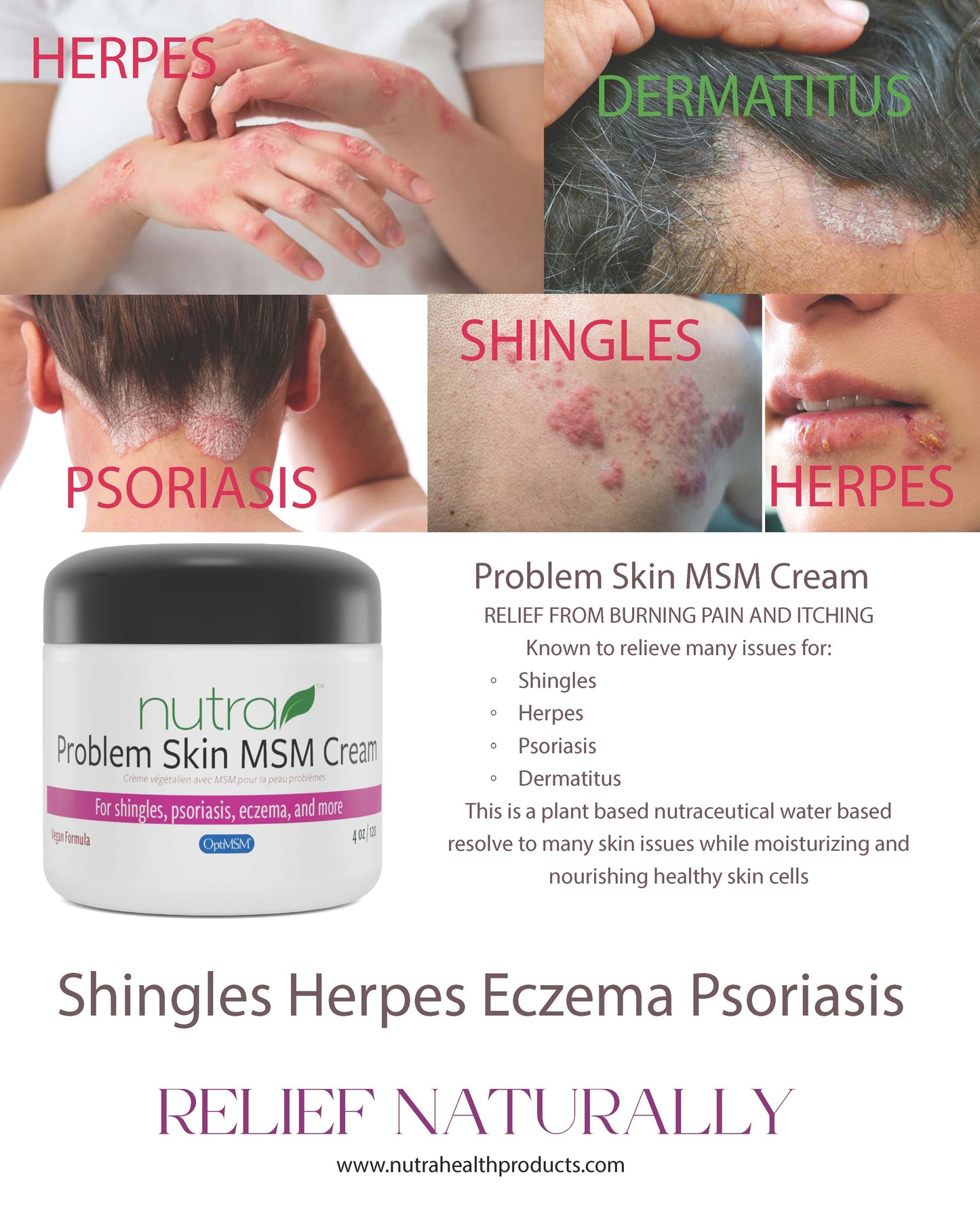 Problem Skin MSM Cream Marketing Materials
